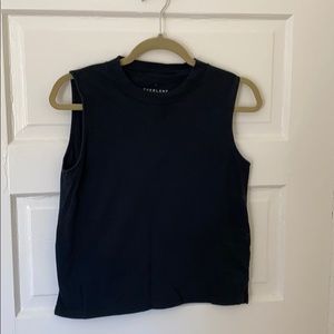 Everlane Cotton Mockneck Muscle Tank